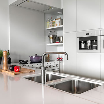 Antwerpen modern project keuken en badkamer